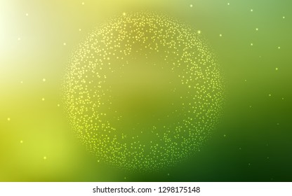 Light Green, Yellow vector blurred shine abstract template. Colorful abstract illustration with gradient. Completely new design for your business.