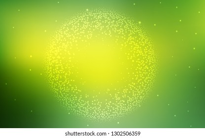 Light Green, Yellow vector blurred shine abstract template. Abstract colorful illustration with gradient. Completely new design for your business.