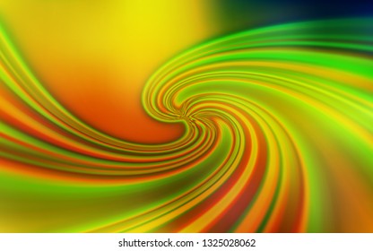 Light Green, Yellow vector blurred background. Creative illustration in halftone style with gradient. New style for your business design.