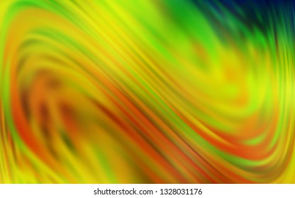 Light Green, Yellow vector blurred shine abstract template. A completely new colored illustration in blur style. New style for your business design.