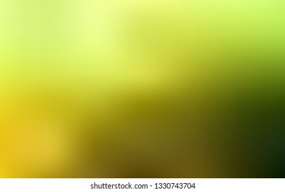 Light Green, Yellow vector blurred shine abstract template. Shining colored illustration in smart style. The best blurred design for your business.