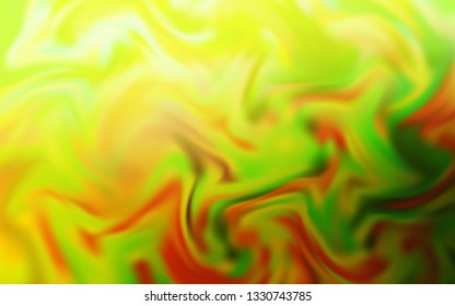 Light Green, Yellow vector blurred shine abstract texture. Glitter abstract illustration with gradient design. New style for your business design.