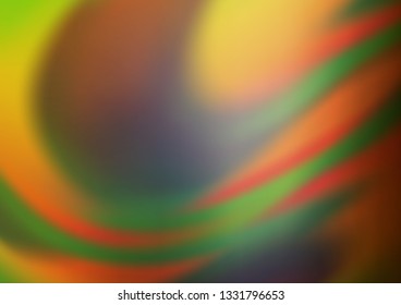 Light Green, Yellow vector blurred bright template. A completely new color illustration in a bokeh style. A completely new design for your business.