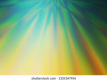 Light Green, Yellow vector blurred and colored background. Colorful abstract illustration with gradient. Brand new design for your business.