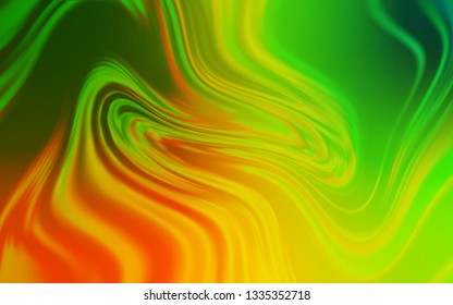 Light Green, Yellow vector blurred bright texture. An elegant bright illustration with gradient. Background for a cell phone.