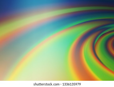 Light Green, Yellow vector blurred shine abstract background. A completely new color illustration in a bokeh style. The template for backgrounds of cell phones.