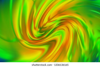 Light Green, Yellow vector blurred bright texture. Colorful abstract illustration with gradient. Elegant background for a brand book.