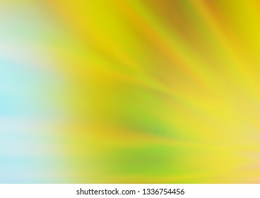 Light Green, Yellow vector blurred shine abstract pattern. An elegant bright illustration with gradient. A new texture for your design.