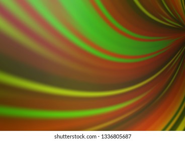 Light Green, Yellow vector blurred shine abstract pattern. An elegant bright illustration with gradient. The background for your creative designs.
