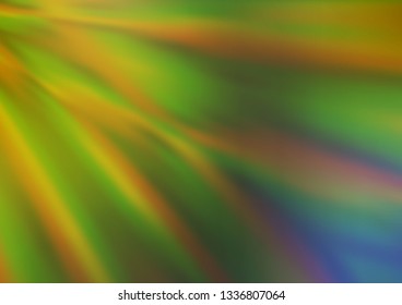 Light Green, Yellow vector blurred bright background. Colorful abstract illustration with gradient. Brand new design for your business.