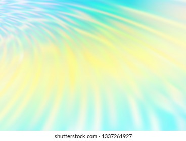 Light Green, Yellow vector blurred shine abstract template. Colorful illustration in blurry style with gradient. A completely new design for your business.