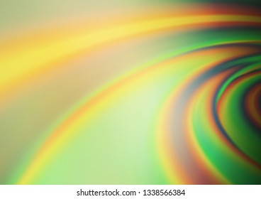 Light Green, Yellow vector blurred and colored template. An elegant bright illustration with gradient. The template can be used for your brand book.