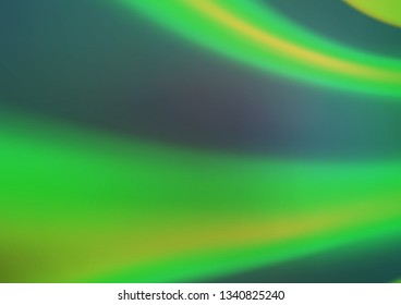Light Green, Yellow vector blurred bright pattern. Creative illustration in halftone style with gradient. The best blurred design for your business.