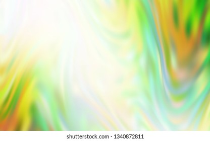 Light Green, Yellow vector blurred template. New colored illustration in blur style with gradient. New design for your business.