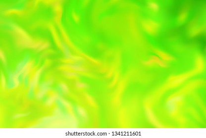 Light Green, Yellow vector blurred shine abstract template. Creative illustration in halftone style with gradient. The best blurred design for your business.