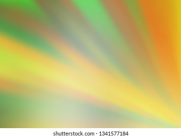 Light Green, Yellow vector blurred shine abstract background. Shining colorful illustration in a Brand new style. Brand new style for your business design.