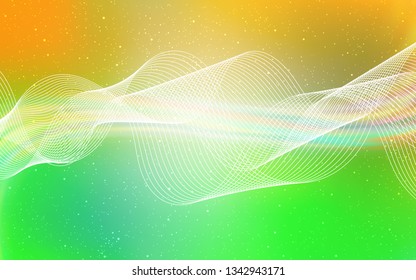 Light Green, Yellow vector blurred shine abstract template. Abstract colorful illustration with gradient. New style design for your brand book.