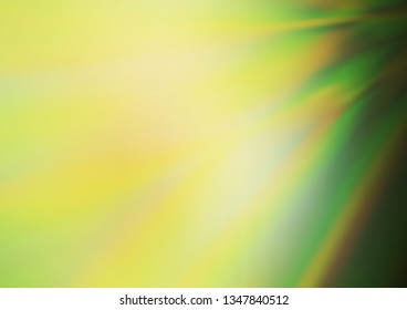 Light Green, Yellow vector blurred background. Modern geometrical abstract illustration with gradient. The best blurred design for your business.
