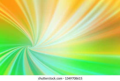 Light Green, Yellow vector blurred bright pattern. Shining colored illustration in smart style. New way of your design.