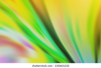 Light Green, Yellow vector blurred bright template. Colorful illustration in abstract style with gradient. New design for your business.