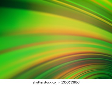 Light Green, Yellow vector blurred shine abstract pattern. Colorful illustration in blurry style with gradient. Brand new design for your business.