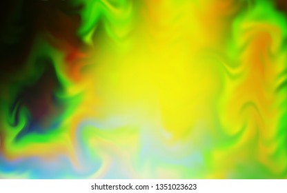 Light Green, Yellow vector blurred background. Colorful abstract illustration with gradient. New style design for your brand book.