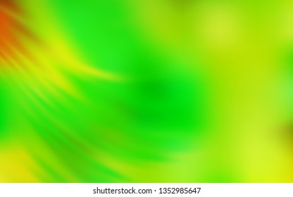 Light Green, Yellow vector blurred shine abstract template. Colorful abstract illustration with gradient. New way of your design.