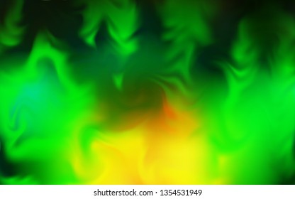Light Green, Yellow vector blurred shine abstract texture. Modern abstract illustration with gradient. The best blurred design for your business.