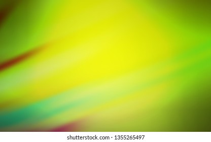 Light Green, Yellow vector blurred background. Creative illustration in halftone style with gradient. Completely new design for your business.