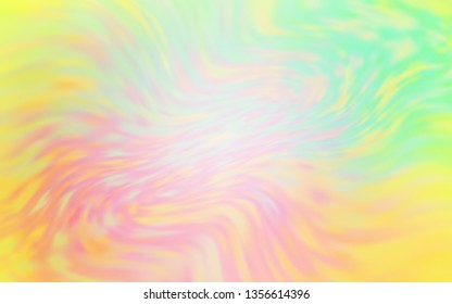 Light Green, Yellow vector blurred shine abstract template. An elegant bright illustration with gradient. Completely new design for your business.