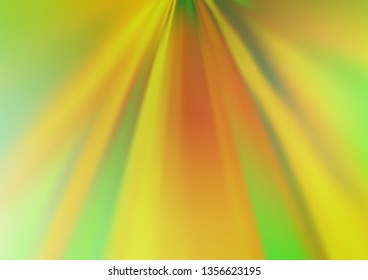 Light Green, Yellow vector blurred bright template. Modern geometrical abstract illustration with gradient. A new texture for your design.
