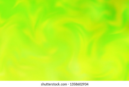 Light Green, Yellow vector blurred bright texture. Creative illustration in halftone style with gradient. Smart design for your work.