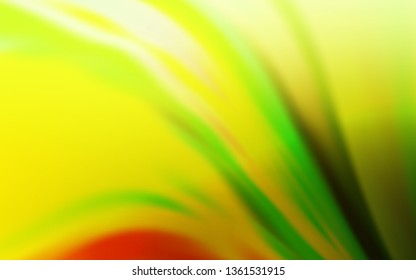 Light Green, Yellow vector blurred bright texture. Colorful illustration in abstract style with gradient. Completely new design for your business.