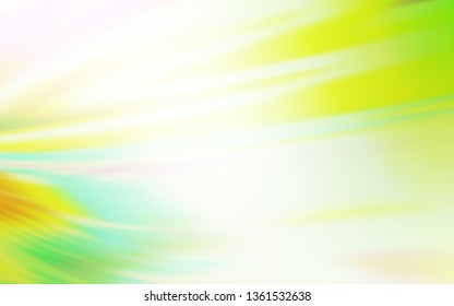Light Green, Yellow vector blurred bright pattern. Glitter abstract illustration with gradient design. New style for your business design.