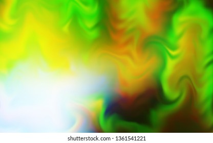 Light Green, Yellow vector blurred shine abstract background. Modern abstract illustration with gradient. Smart design for your work.