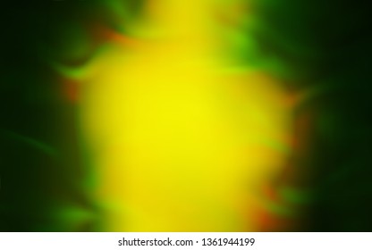 Light Green, Yellow vector blurred pattern. An elegant bright illustration with gradient. The best blurred design for your business.
