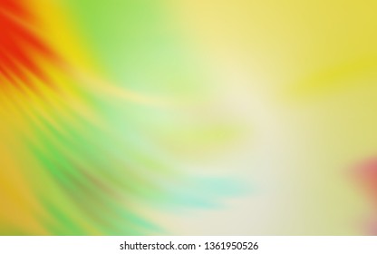 Light Green, Yellow vector blurred shine abstract texture. A completely new colored illustration in blur style. Blurred design for your web site.