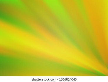 Light Green, Yellow vector blurred bright background. An elegant bright illustration with gradient. The template can be used for your brand book.