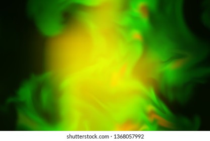 Light Green, Yellow vector blurred template. Creative illustration in halftone style with gradient. New style design for your brand book.