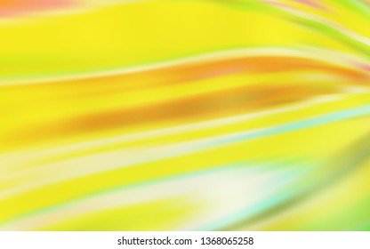 Light Green, Yellow vector blurred bright texture. Creative illustration in halftone style with gradient. Background for designs.