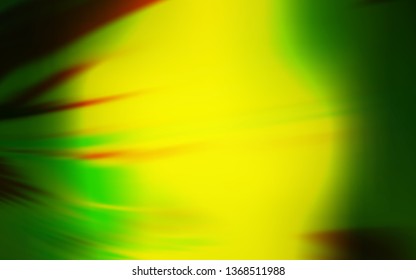 Light Green, Yellow vector blurred shine abstract texture. Shining colored illustration in smart style. New way of your design.