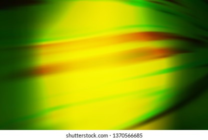 Light Green, Yellow vector blurred shine abstract template. Colorful abstract illustration with gradient. New design for your business.