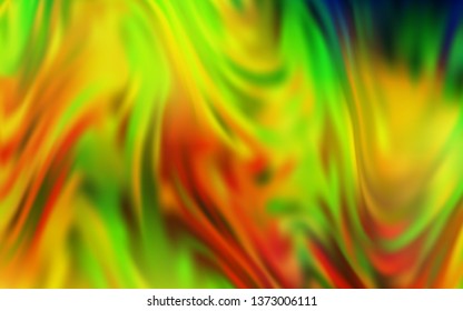 Light Green, Yellow vector blurred shine abstract template. Abstract colorful illustration with gradient. New design for your business.