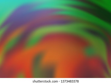 Light Green, Yellow vector blurred shine abstract template. An elegant bright illustration with gradient. The elegant pattern for brand book.