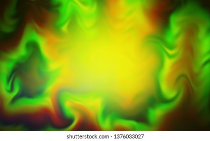 Light Green, Yellow vector blurred and colored pattern. Colorful illustration in abstract style with gradient. Background for a cell phone.