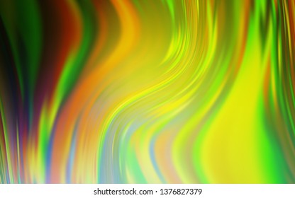 Light Green, Yellow vector blurred and colored pattern. A completely new colored illustration in blur style. Background for designs.