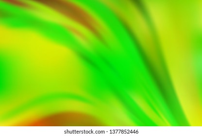 Light Green, Yellow vector blurred pattern. An elegant bright illustration with gradient. Background for designs.