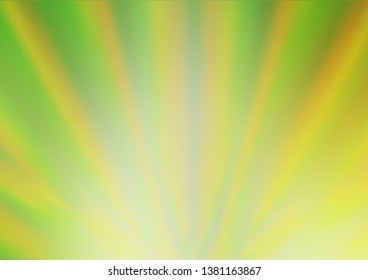 Light Green, Yellow vector blurred shine abstract background. Shining colorful illustration in a Brand new style. A new texture for your design.