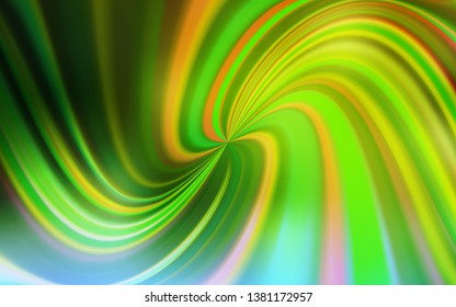 Light Green, Yellow vector blurred bright texture. Creative illustration in halftone style with gradient. New way of your design.