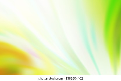 Light Green, Yellow vector blurred pattern. Modern abstract illustration with gradient. New style design for your brand book.